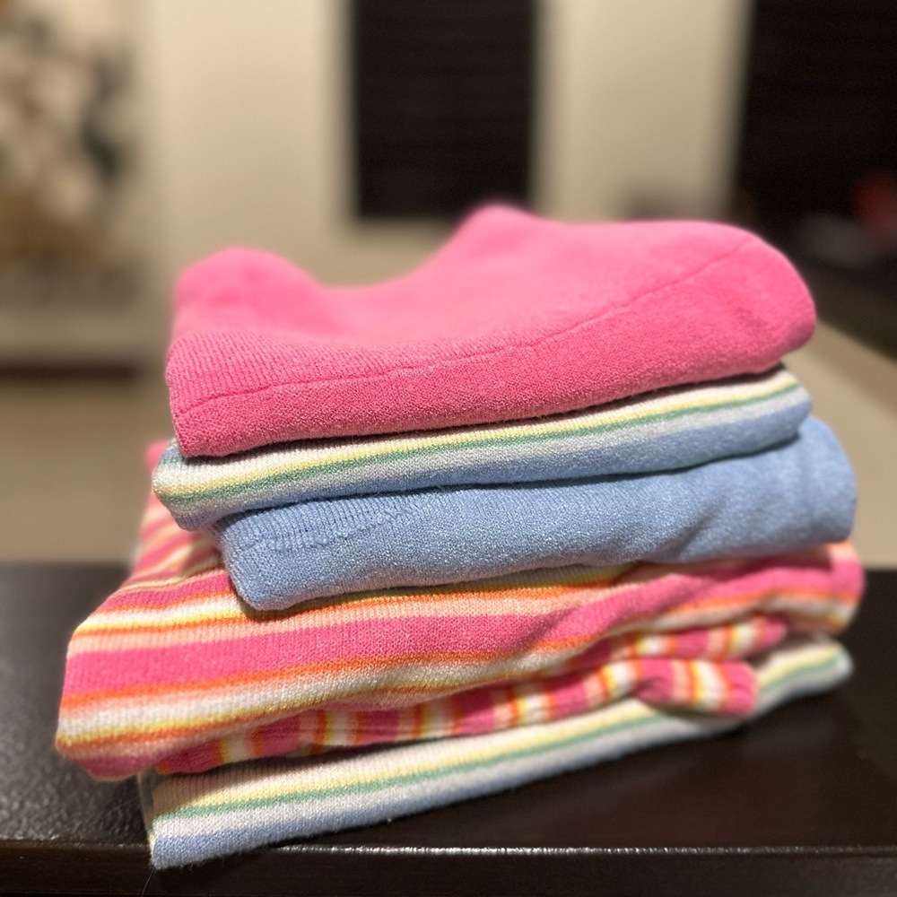 Djerf Avenue Pink and Multicolor Knit Skirts + tube top